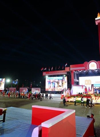 Prabowo dan Gibran Melepas Karnaval HUT ke-80 RI di Monas