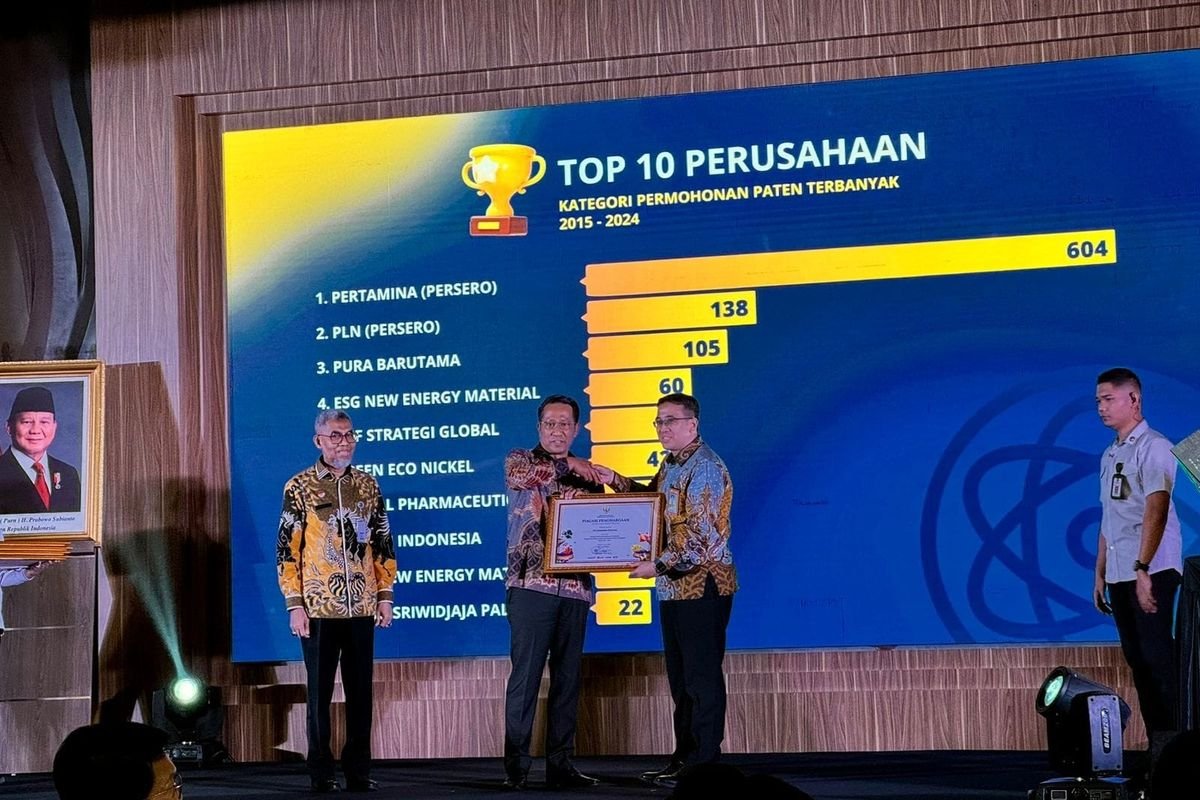 Pertamina Raih Penghargaan Kekayaan Intelektual atas Rekor Permohonan Paten Terbanyak