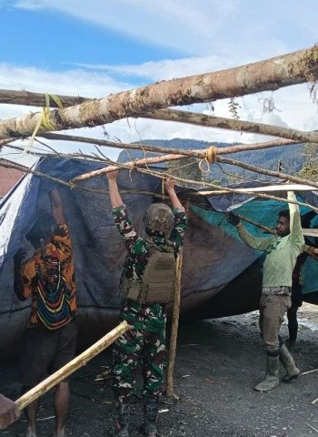 Koops Habema Dirikan Posko Bantuan untuk Korban Longsor dan Banjir Bandang di Nduga