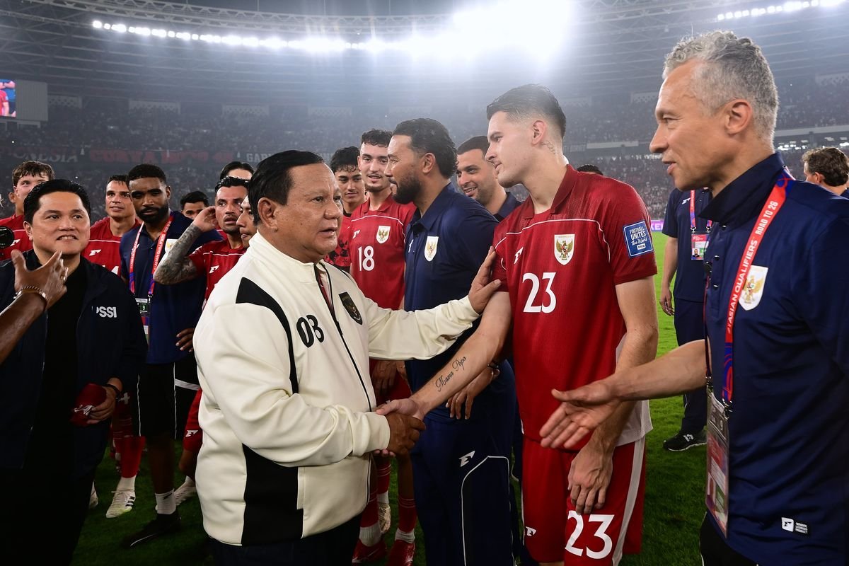 Respons Prabowo Usai Timnas Indonesia Gagal Lolos Piala Dunia 2026