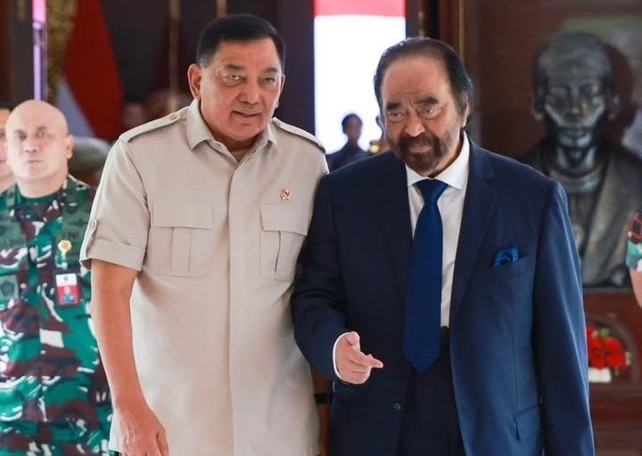 Pembahasan Penting antara Sjafrie dan Surya Paloh di Kemenhan