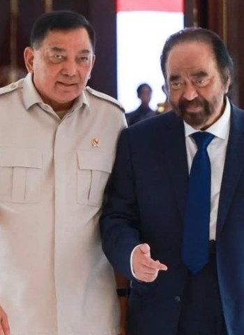 Pembahasan Penting antara Sjafrie dan Surya Paloh di Kemenhan