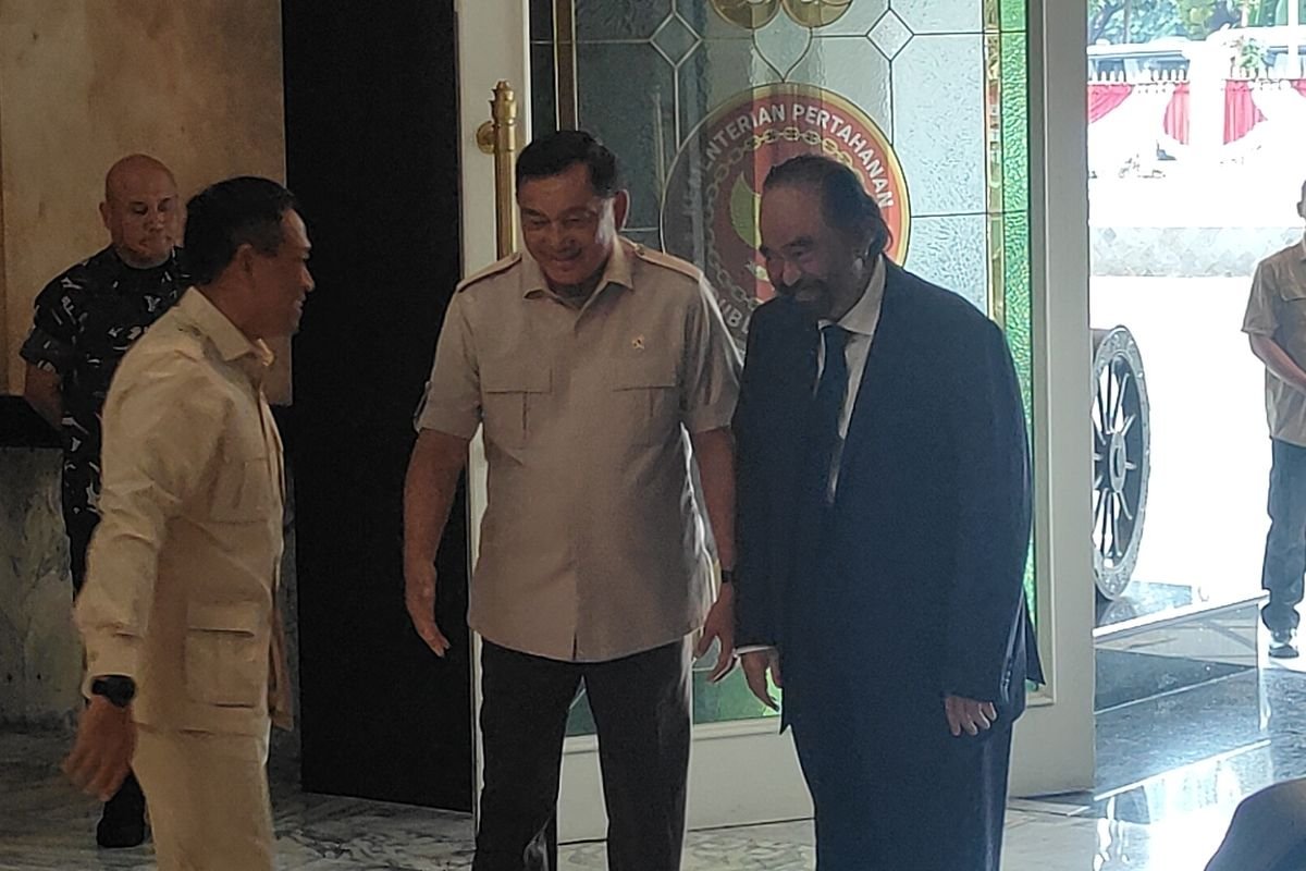 Pertemuan Surya Paloh dan Menhan Sjafrie: Disambut Mars Partai Nasdem