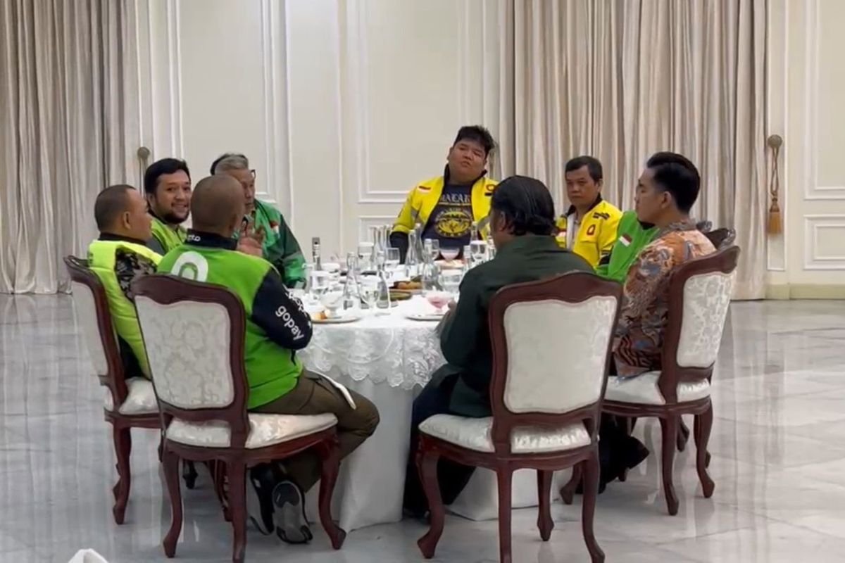 Dialog Gibran dengan Pengemudi Ojol di Istana Wakil Presiden