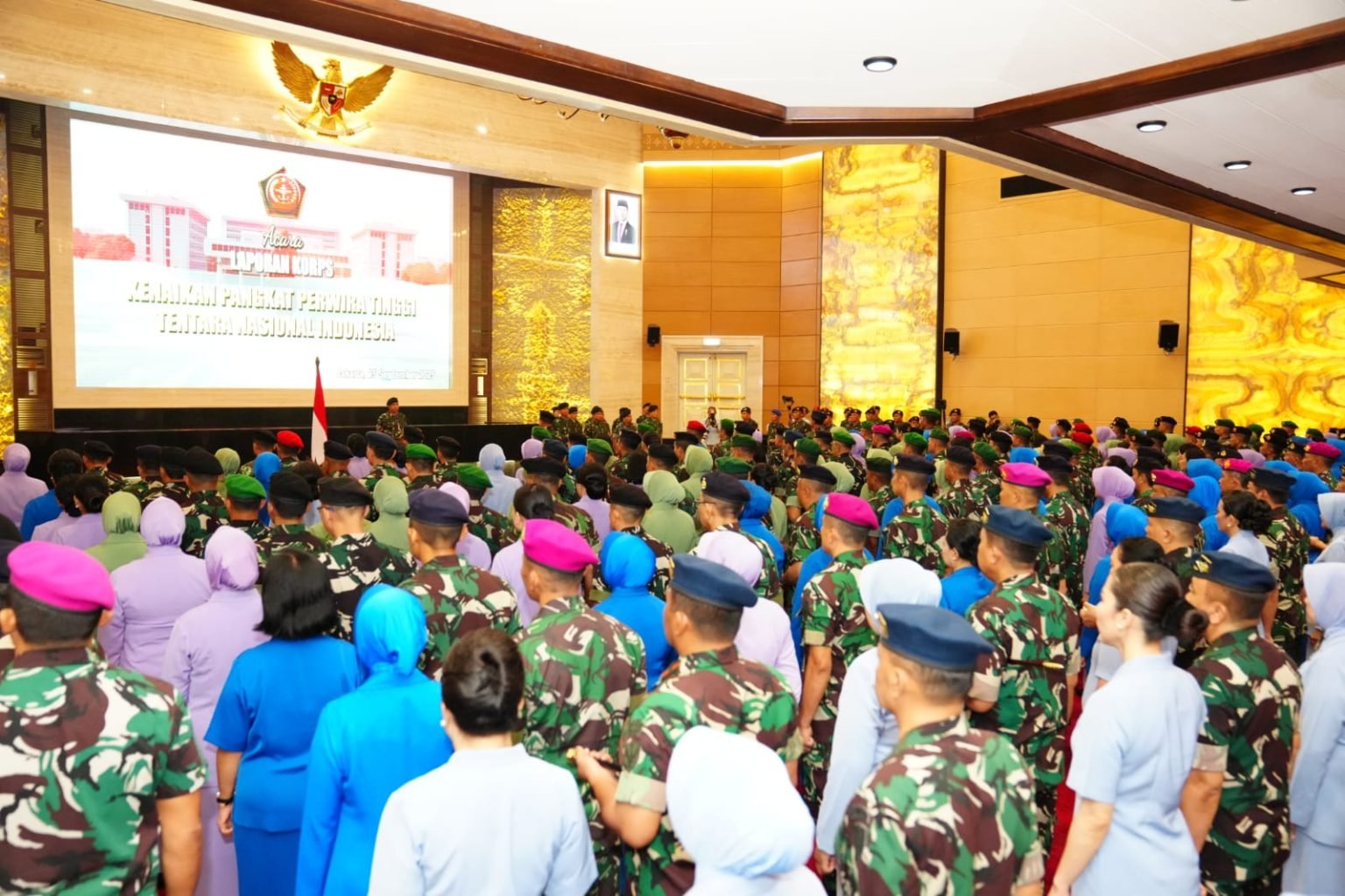 177 Perwira Tinggi TNI Naik Pangkat: Dominasi Angkatan Laut